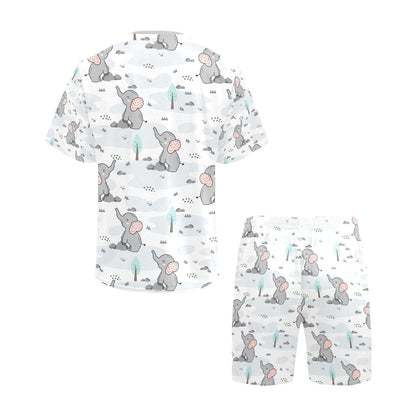 Elephants Short Pajama Set