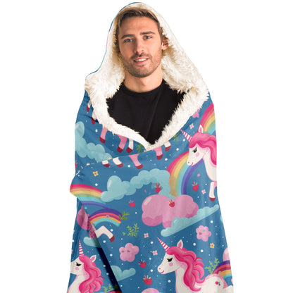 Unicorn Hooded Blanket