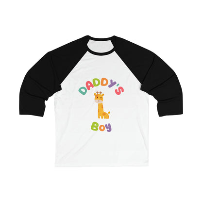 Daddy's Boy Giraffe 3\4 Sleeve Baseball Tee