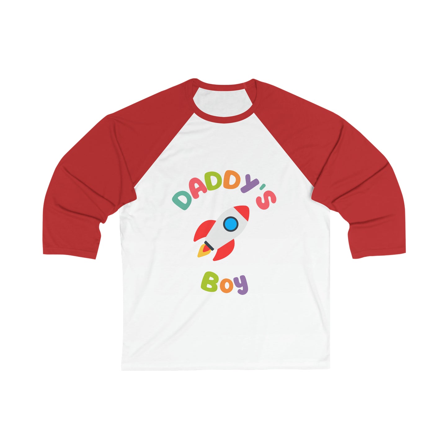 Daddy's Boy Rocket 3\4 Sleeve Baseball Tee