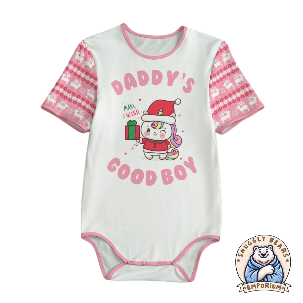 Daddys Boy/Girl Xmas Unicorn Onesie