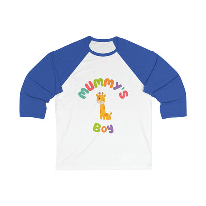 Mummy's Boy Giraffe 3\4 Sleeve Baseball Tee