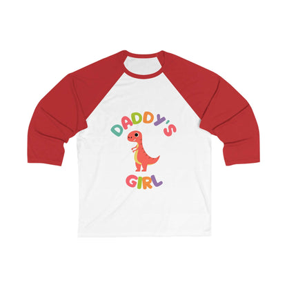 Daddy's Girl Dino 3\4 Sleeve Baseball Tee