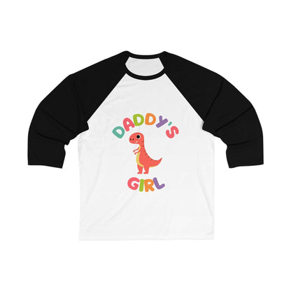 Daddy's Girl Dino 3\4 Sleeve Baseball Tee