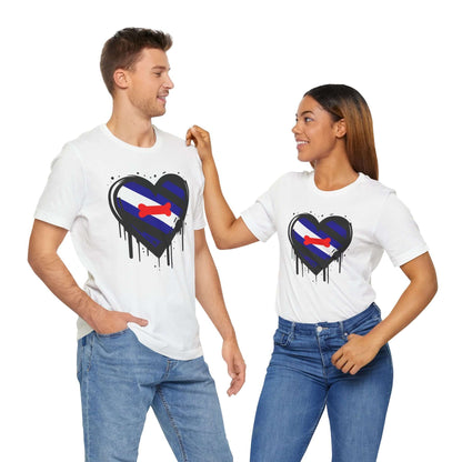 Puppy Pride - Heart on Drip Tee