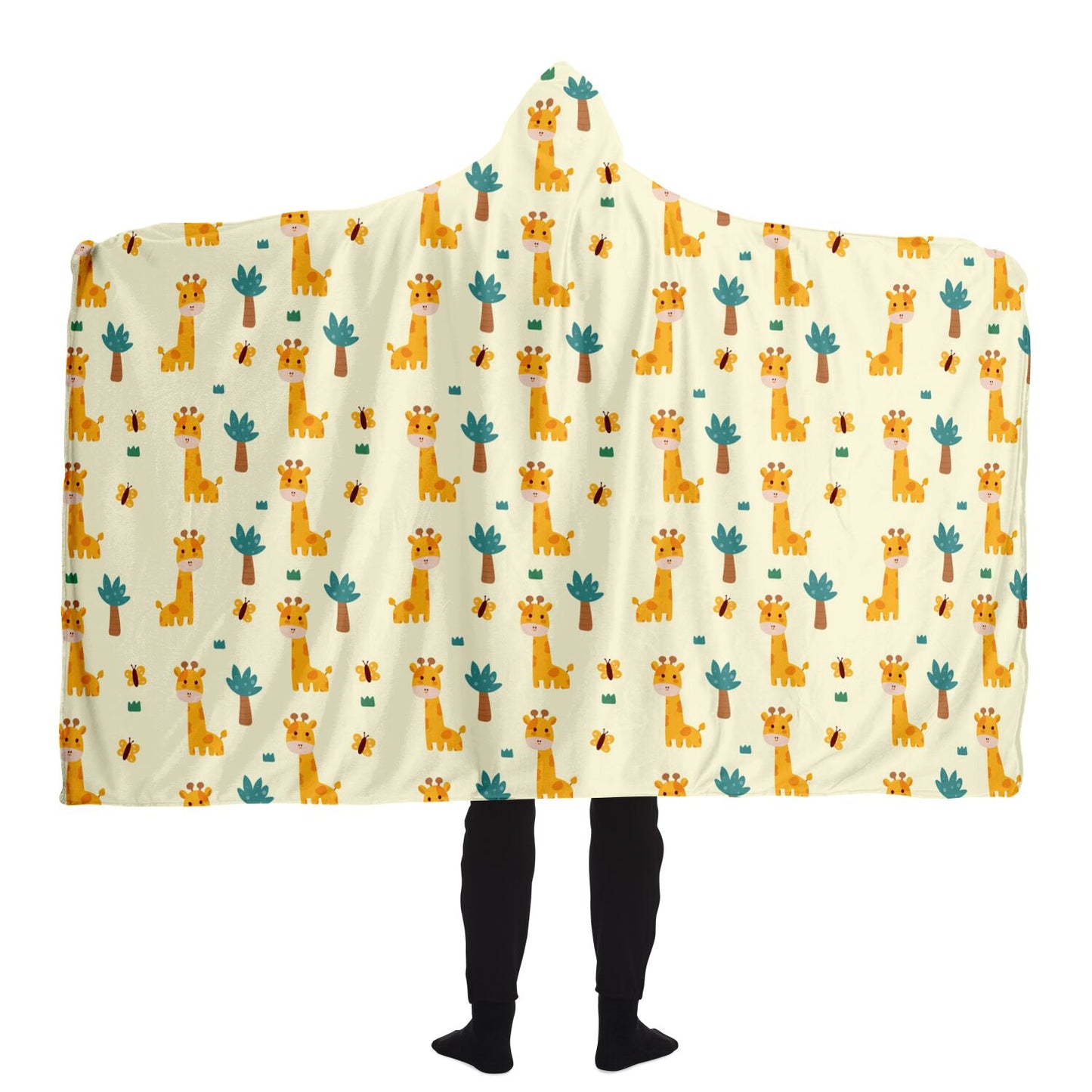 Giraffe Hooded Blanket