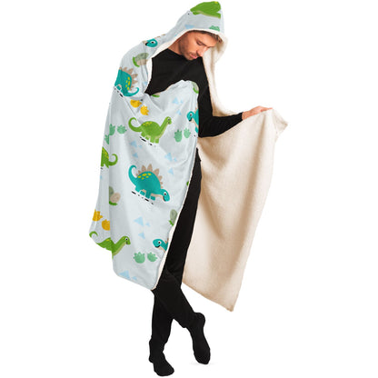 Dino Hooded Blanket