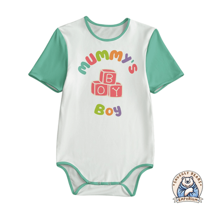 Mummy's Boy Blocks Onesie