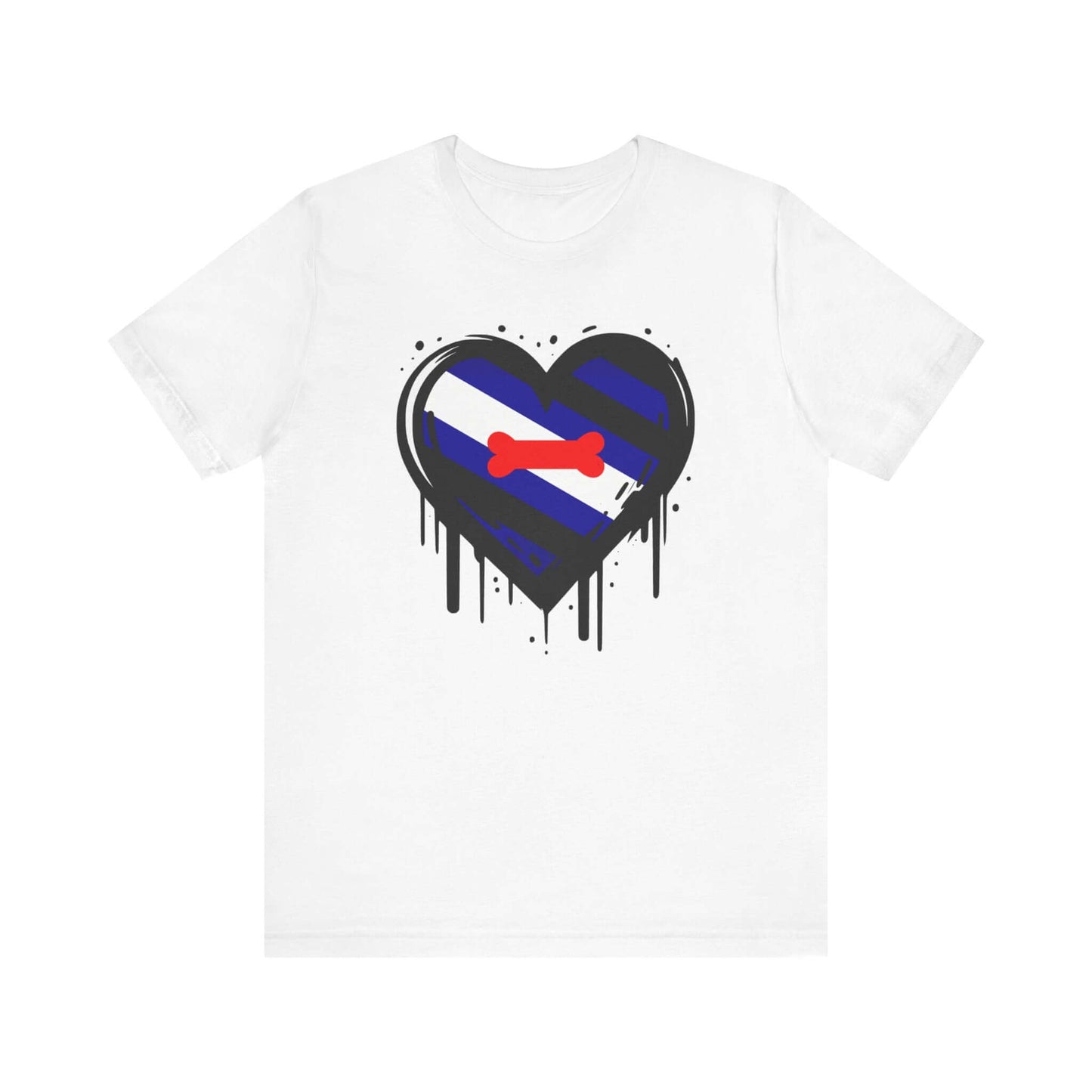 Puppy Pride - Heart on Drip Tee