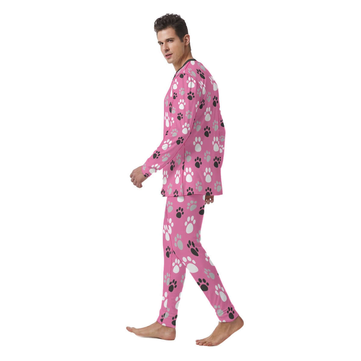 Paw Prints Pink Pajamas