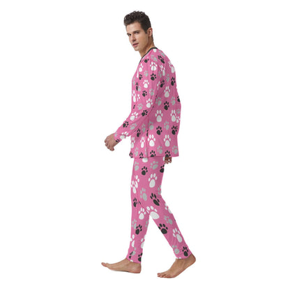 Paw Prints Pink Pajamas