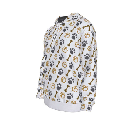 Paws and Bones Mustard Hoodie