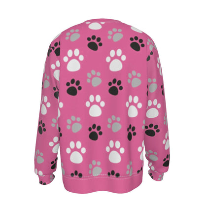 Paw Prints Pink Sweatshirt