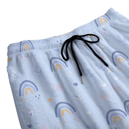 Blue Rainbow Fleece Pajamas