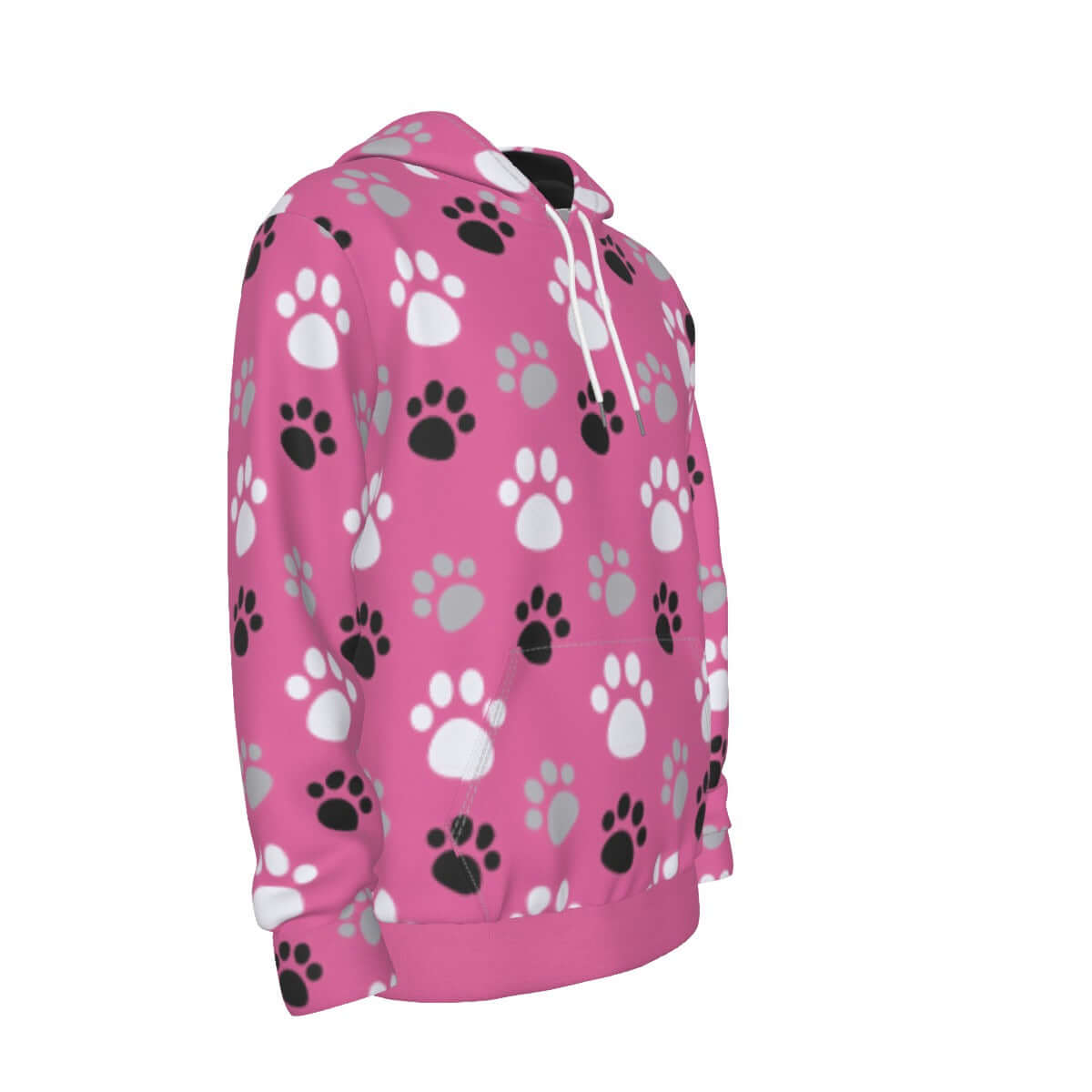 Paw Prints Pink Hoodie