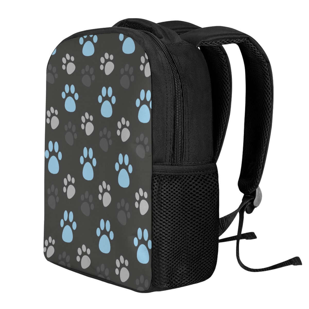 Paw Prints Blue + Grey Backpack