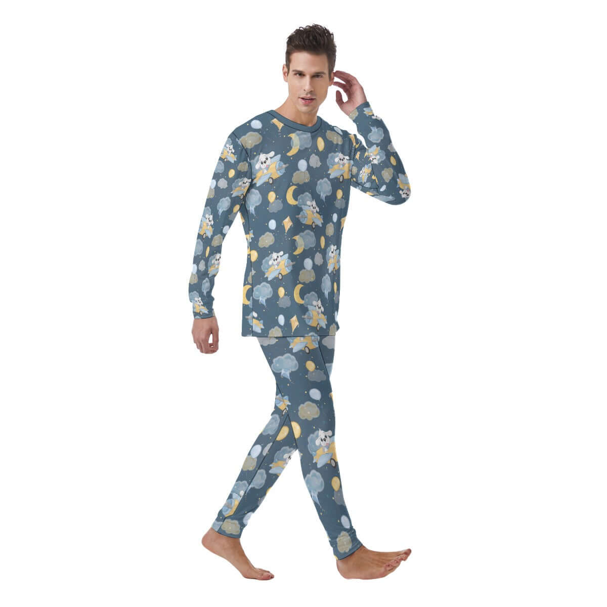 Cute Puppy Pilot Nightime Pajamas