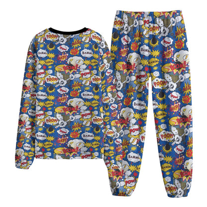 Snap Boom Fleece Pajamas