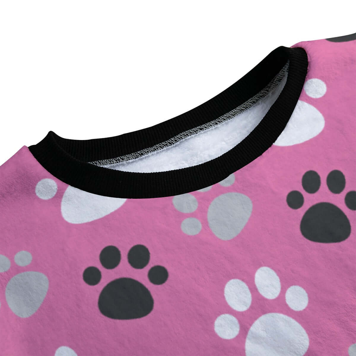 Paw Prints Pink Fleece Pajamas