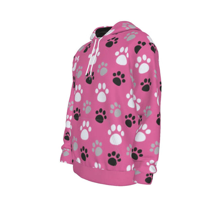 Paw Prints Pink Hoodie