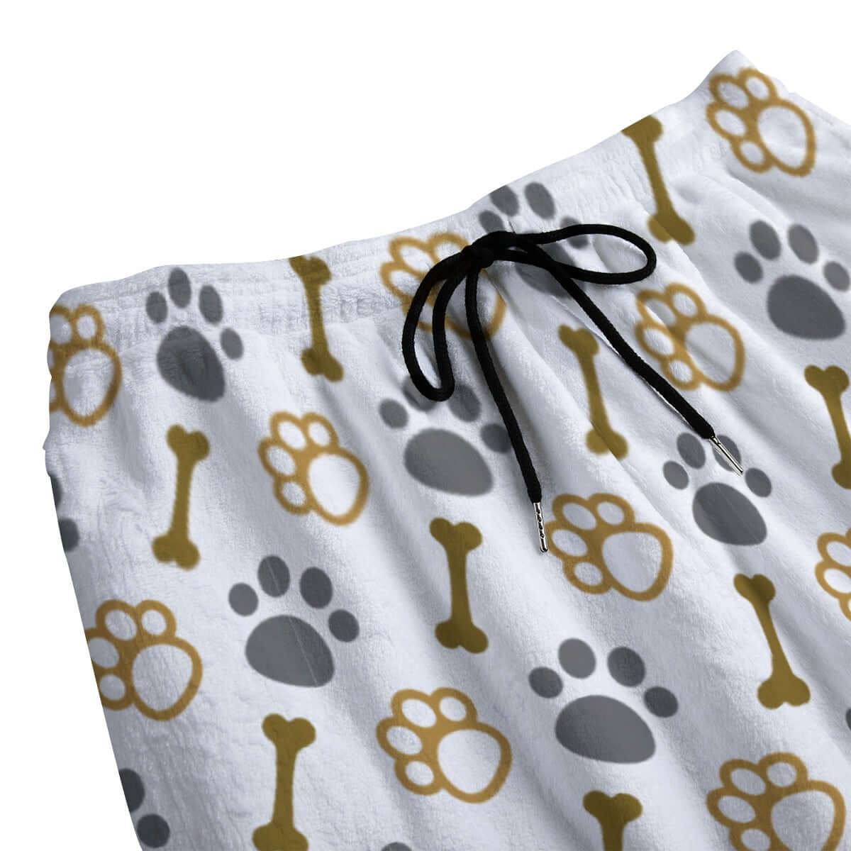 Paws and Bones Mustard Fleece Pajamas