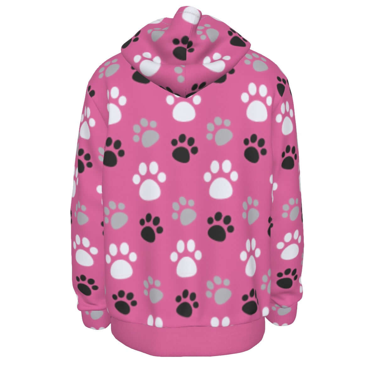 Paw Prints Pink Hoodie