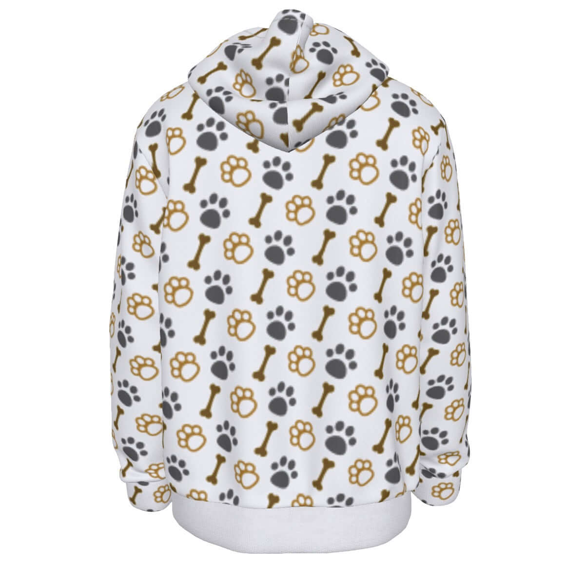 Paws and Bones Mustard Hoodie