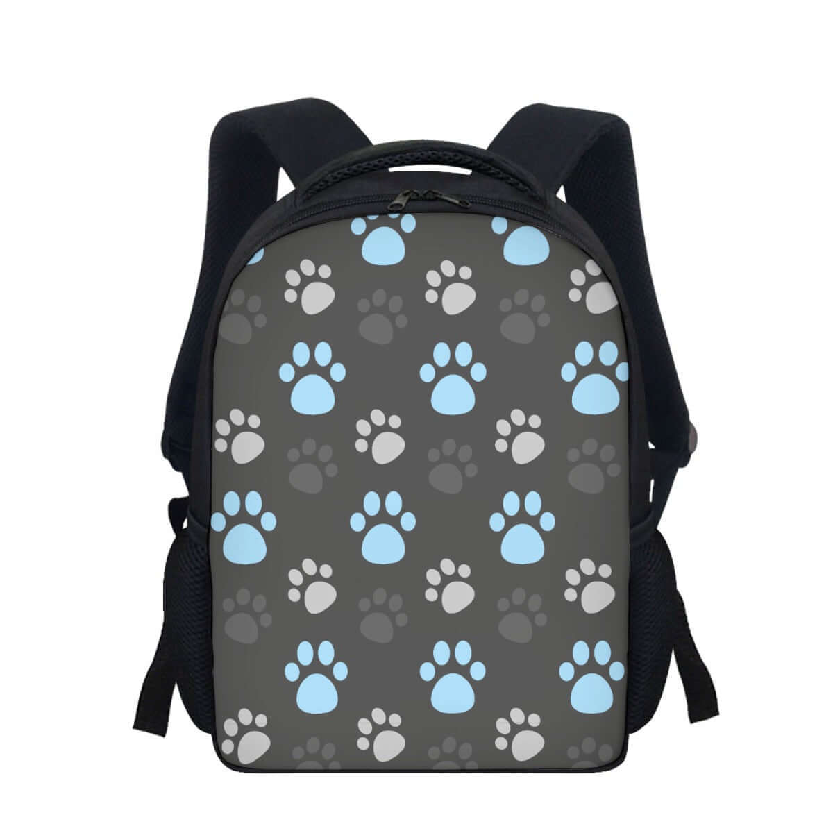 Paw Prints Blue + Grey Backpack