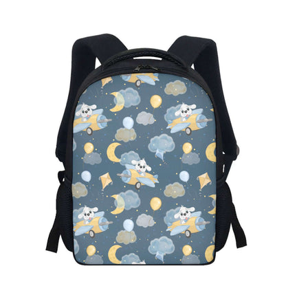 Cute Puppy Pilot Nightime Backpack