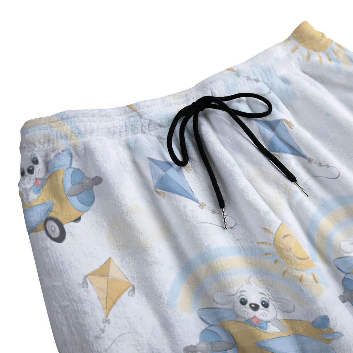 Cute Puppy Pilot Daytime Fleece Pajamas