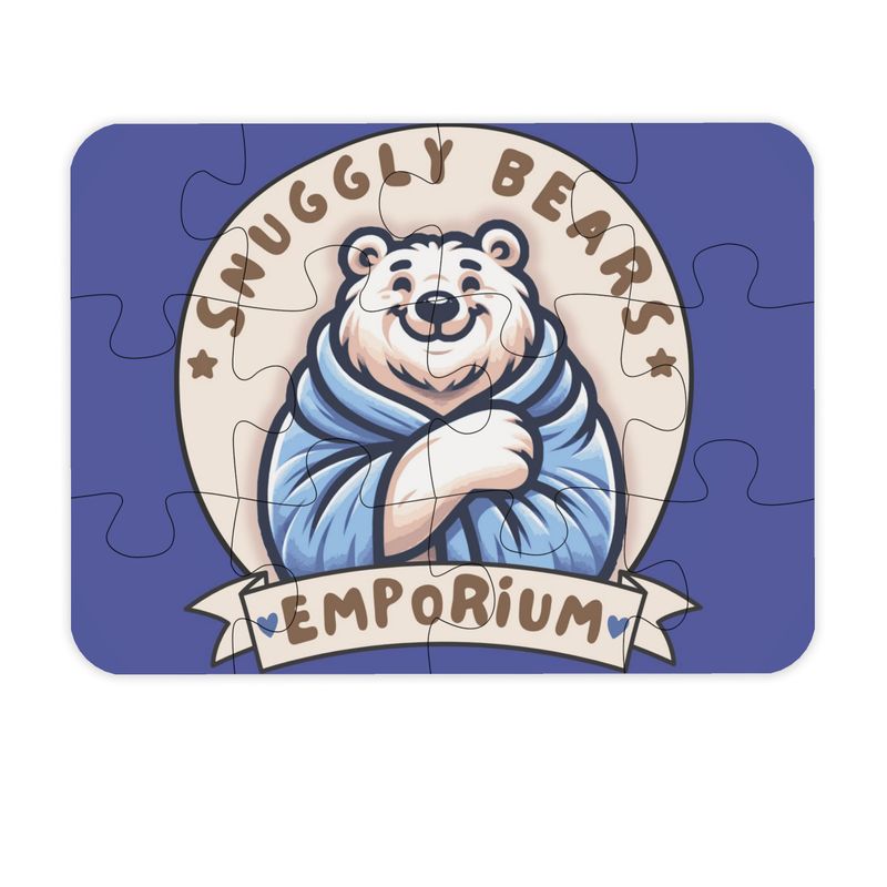 Snuggly Bear Plastic Jigsaw Puzzle