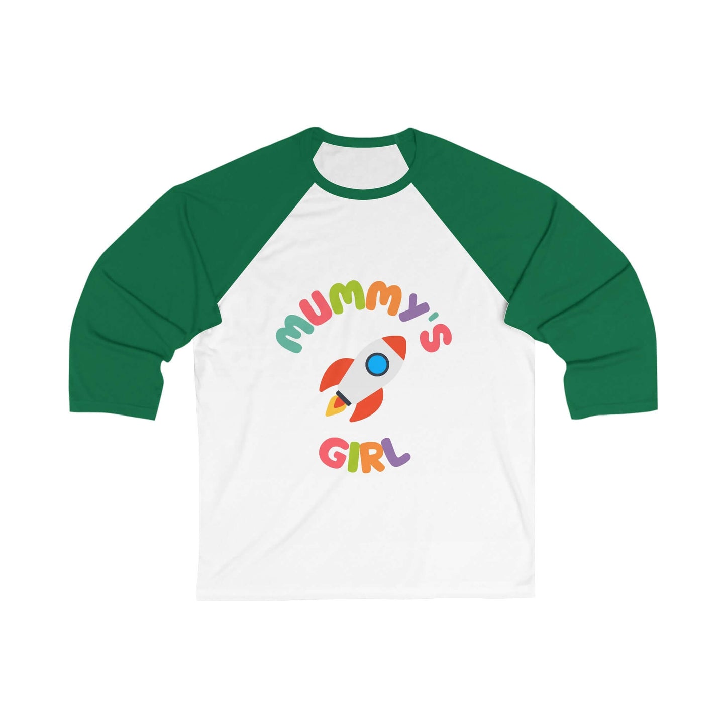 Mummy's Girl Rocket 3\4 Sleeve Baseball Tee