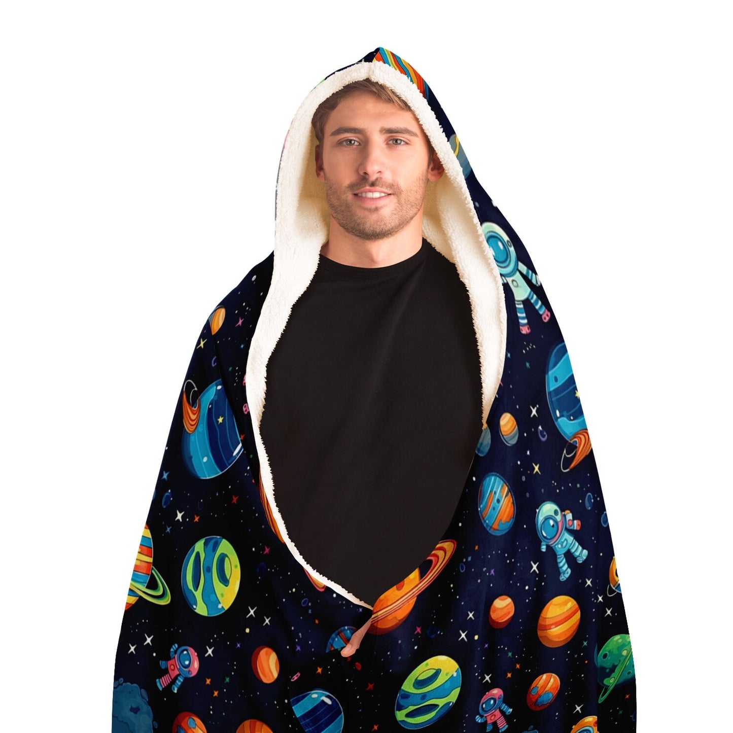 Space Adventure Hooded Blanket