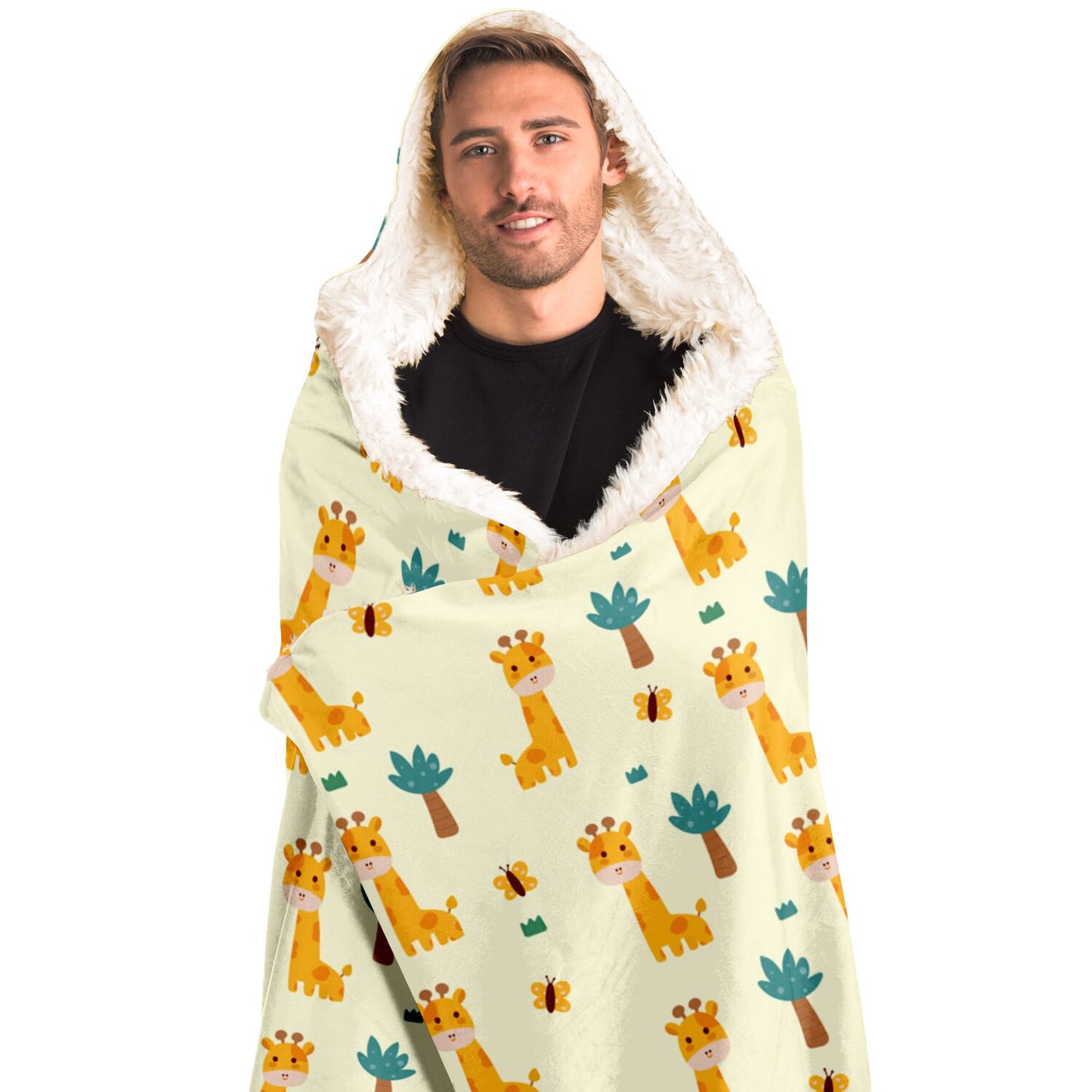 Giraffe Hooded Blanket