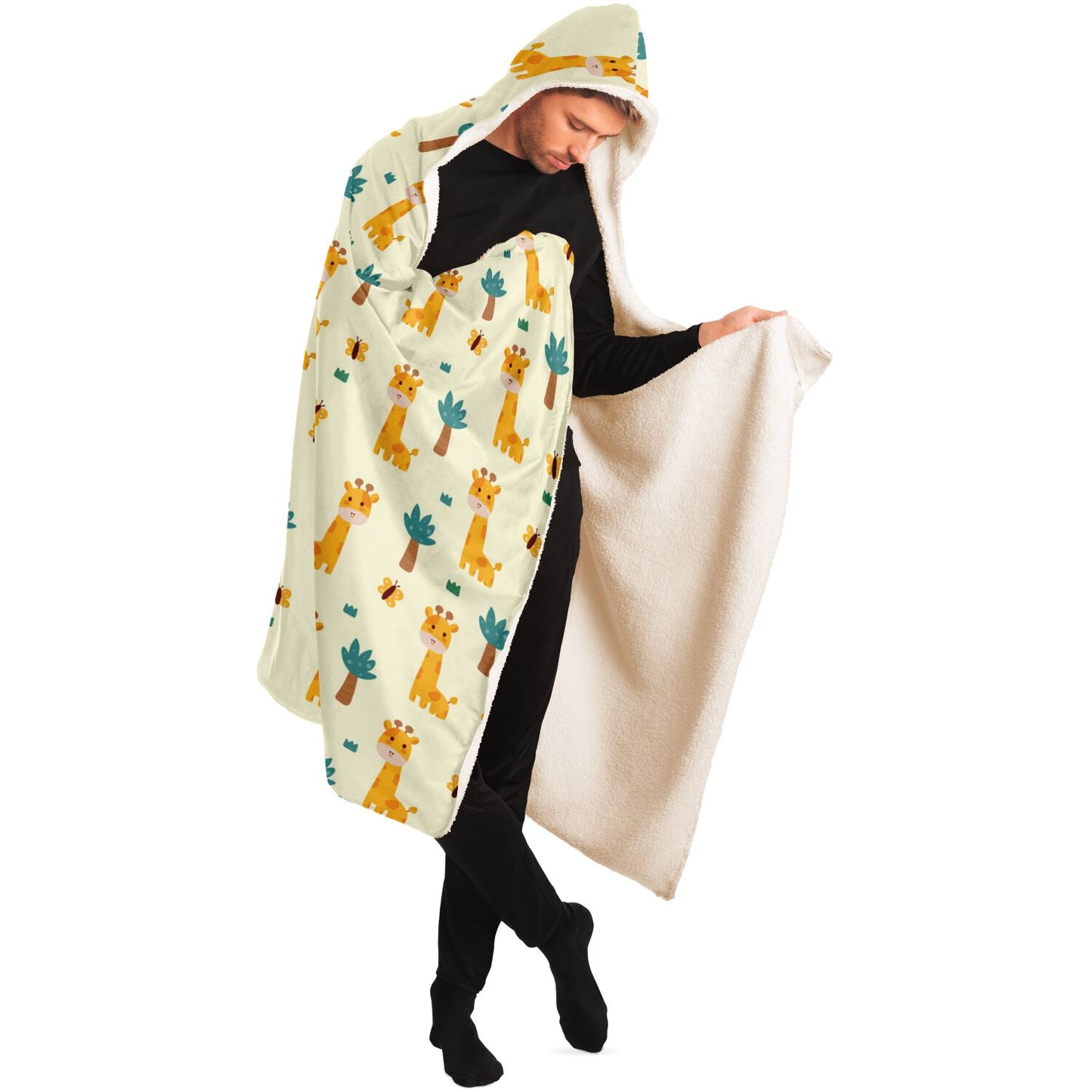 Giraffe Hooded Blanket