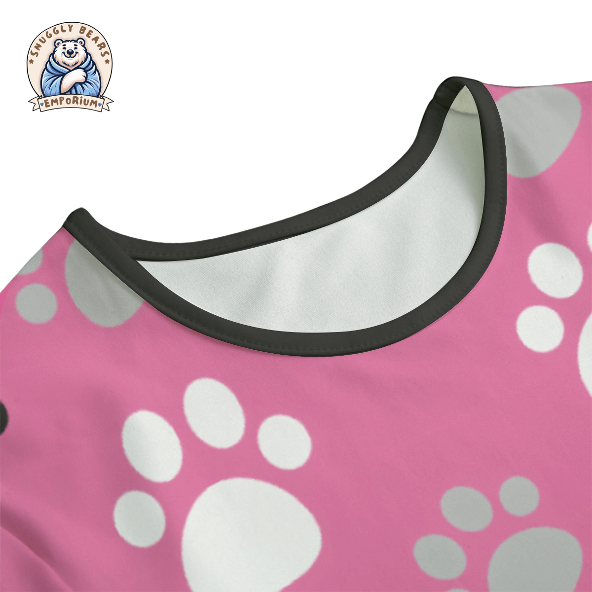 Paw Prints Pink Onesie