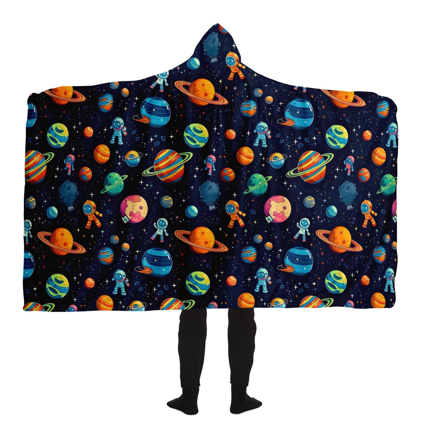 Space Adventure Hooded Blanket