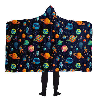 Space Adventure Hooded Blanket