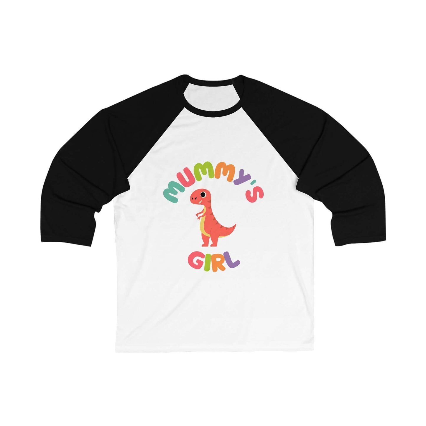 Mummy's Girl Dino 3\4 Sleeve Baseball Tee