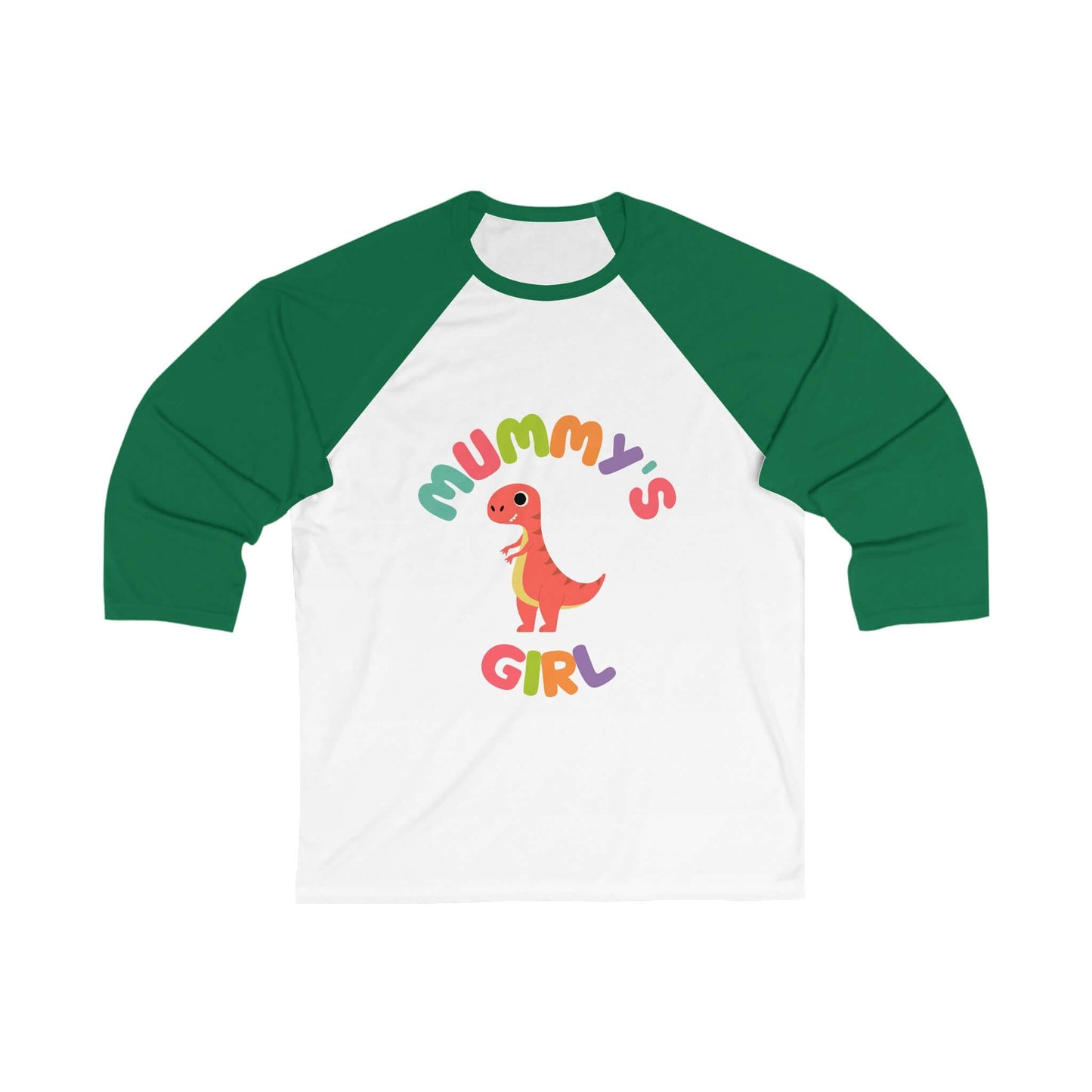 Mummy's Girl Dino 3\4 Sleeve Baseball Tee