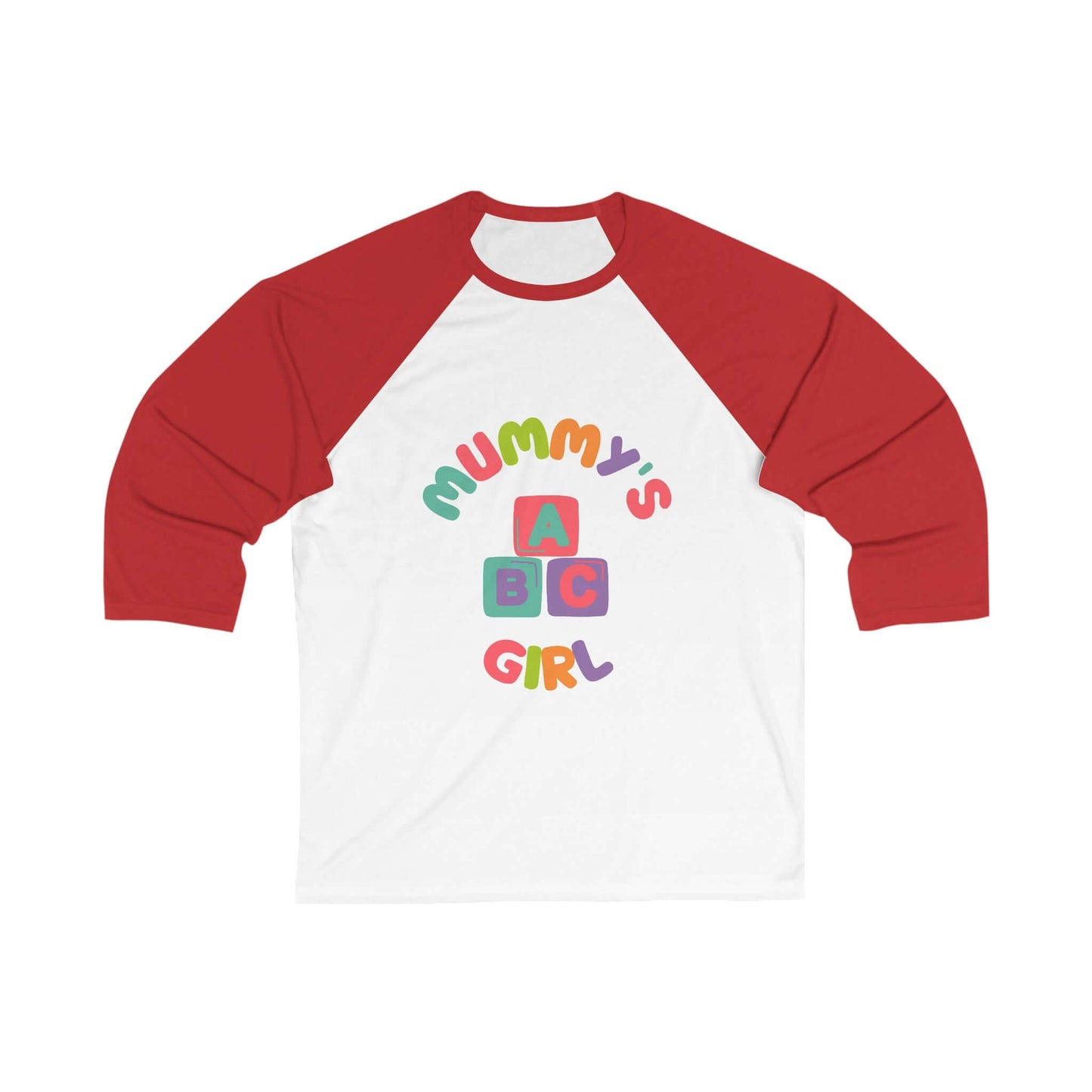 Mummy's Girl Blocks 3\4 Sleeve Baseball Tee