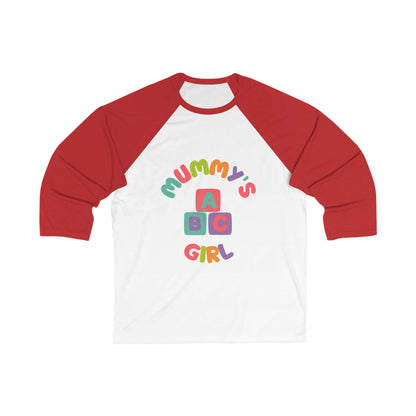 Mummy's Girl Blocks 3\4 Sleeve Baseball Tee