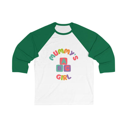 Mummy's Girl Blocks 3\4 Sleeve Baseball Tee