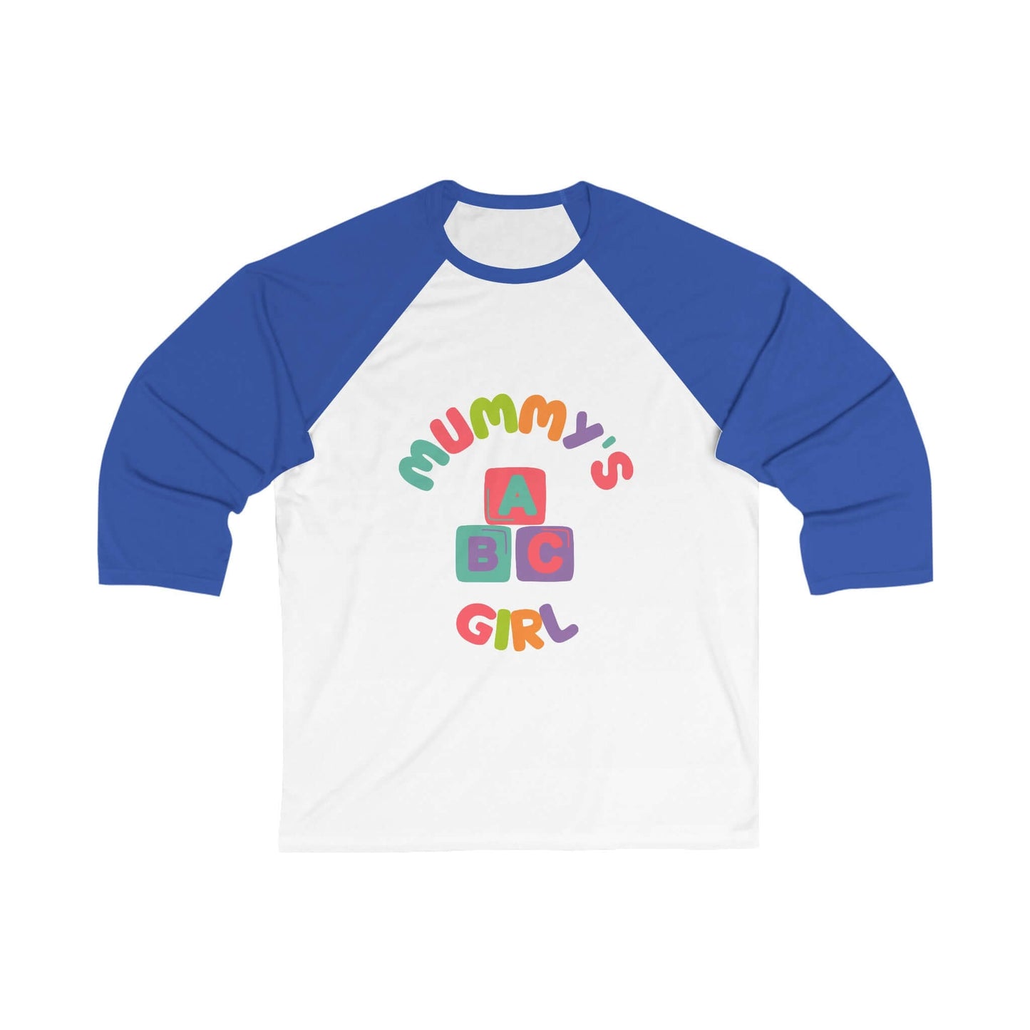 Mummy's Girl Blocks 3\4 Sleeve Baseball Tee