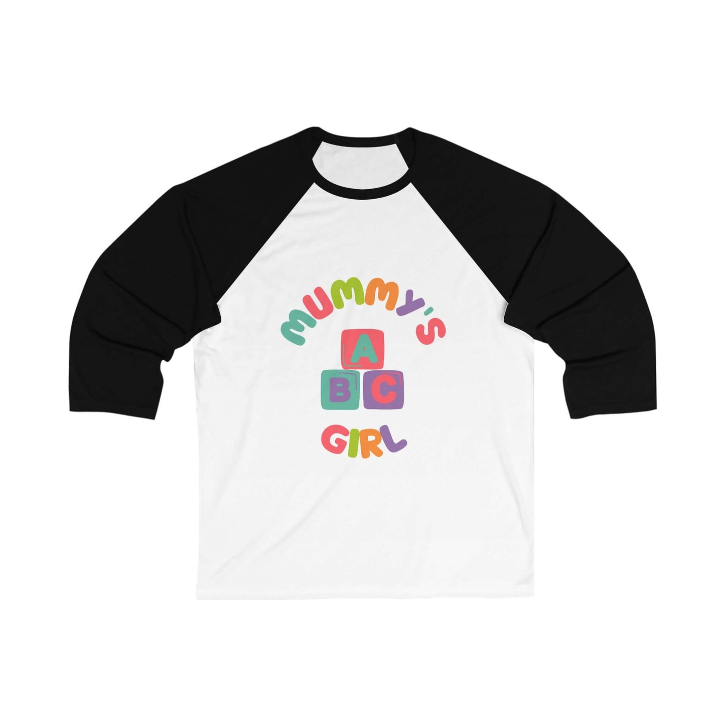 Mummy's Girl Blocks 3\4 Sleeve Baseball Tee