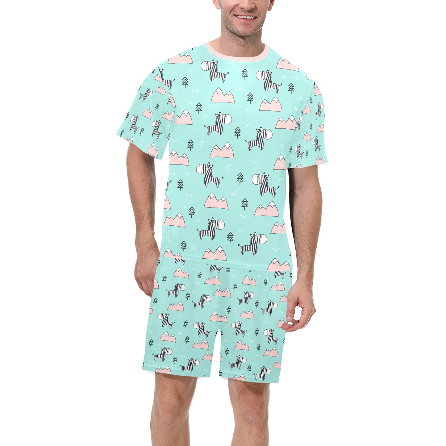 Zebra Mountain Short Pajama Set