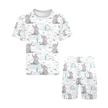 Elephants Short Pajama Set