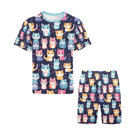 Cats Short Pajama Set