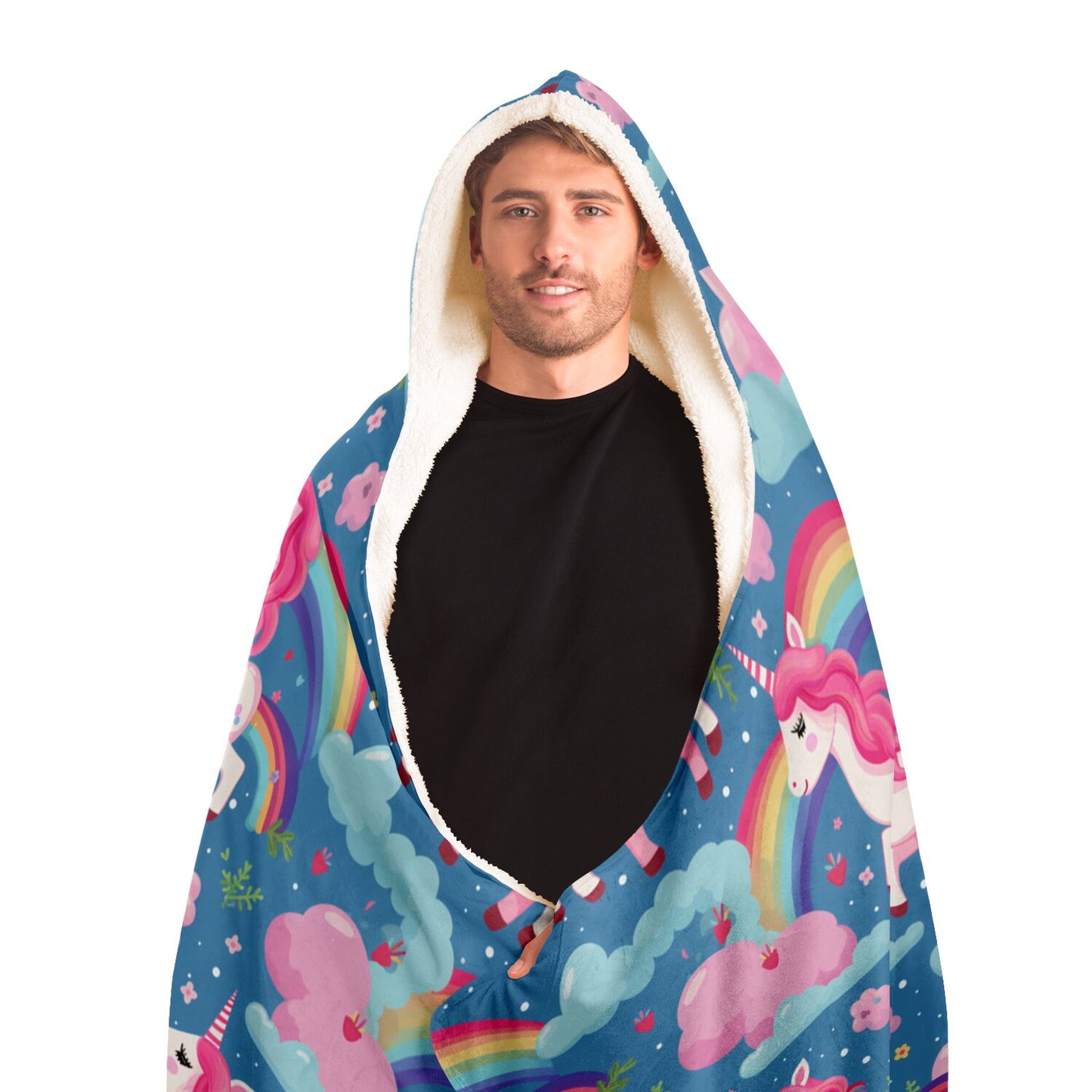 Unicorn Hooded Blanket