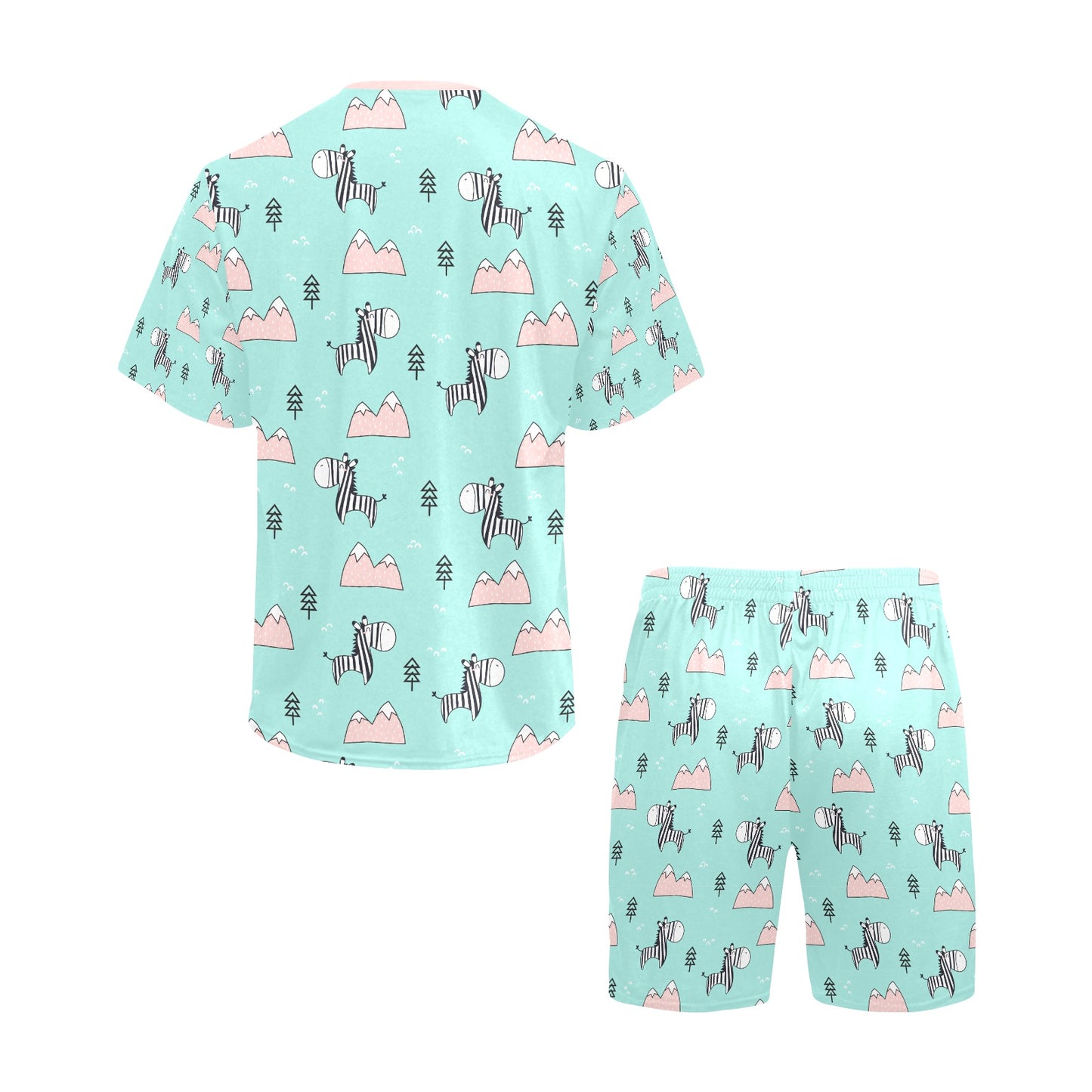 Zebra Mountain Short Pajama Set